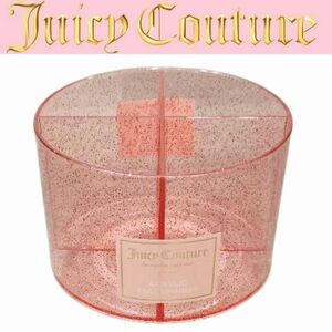 Juicy Couture Homw Pink Glitter Infused 4-Section Acrylic Organizer